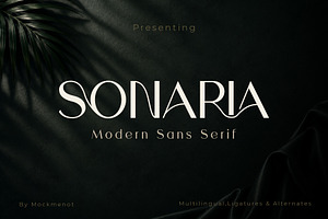 Sonaria - Elegant Modern Sans Serif