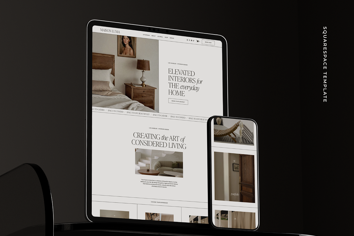 Interior Designer Website Template, a Squarespace Template by Candor Templates (Photo 8 of 21)