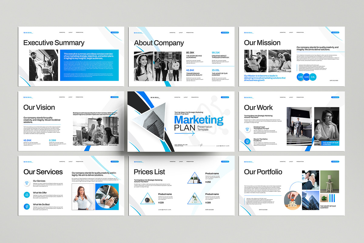 Marketing Plan Presentation Template, a Presentation Template by MightyDesign (Photo 1 of 8)