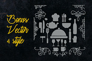 Moonchrome typeface + Bonus, a Script Font by madeDeduk (Thumbnail 8 of 9)