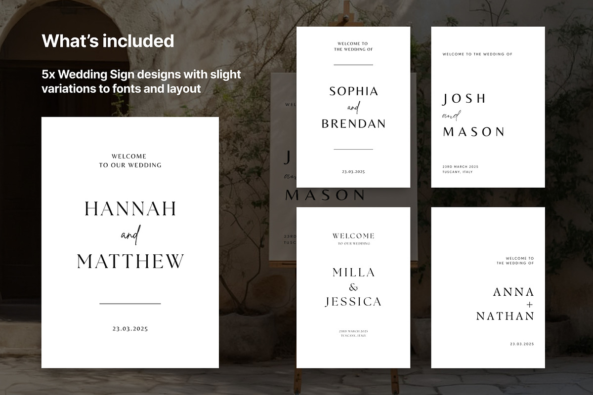 Wedding Sign Canva Templates, a Poster Template by Navia Gruber (Photo 2 of 3)