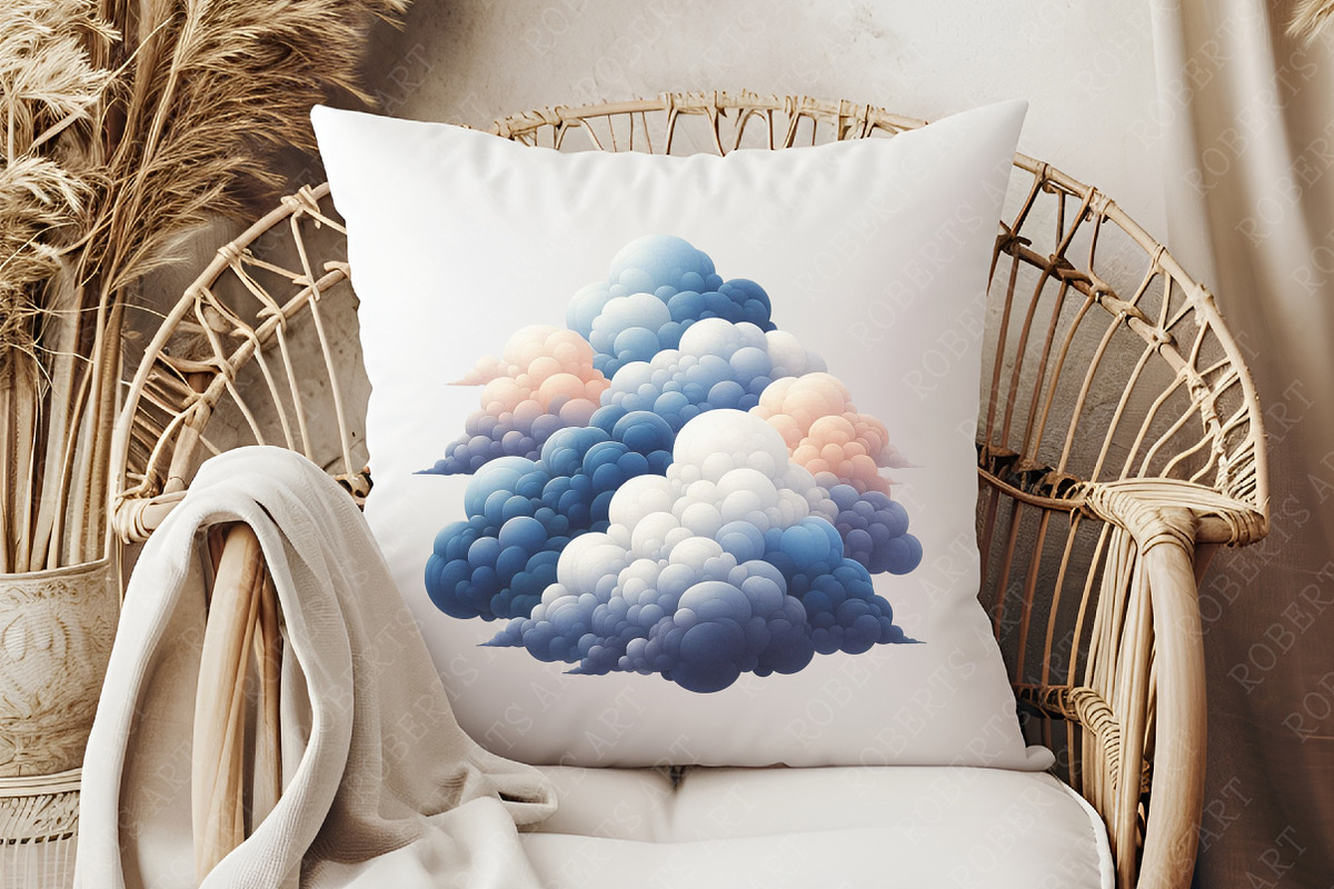 Navy Sky Blue Baby Nursery Clipart, an Illustration by RobertsArt (Photo 3 of 8)