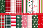 Christmas Seamless Paper Patterns, a Pattern Graphic by Dream Creation (Thumbnail 1 of 6)