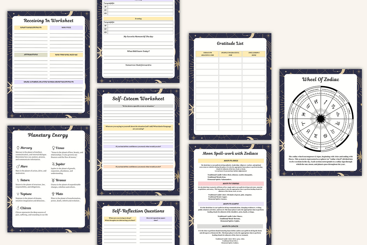 2026 Moon Ritual Journal, a Stationery Template by Designmela01 (Photo 10 of 10)