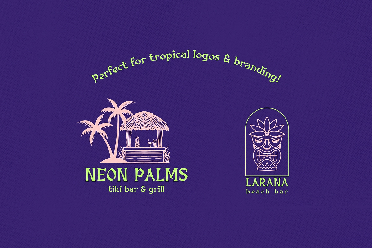 Shaka Sunset - 1950's Hawaiian Type, a Serif Font by HipFonts (Photo 8 of 9)
