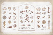 Nautical Vectors | Graphics Set, an Animal Illustration by GRPXSTORE (Thumbnail 1 of 6)
