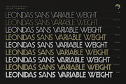 Leonidas Sans - Variable Weight Font, a Sans Serif Font by Eagle & Bison Design Co. (Thumbnail 9 of 11)