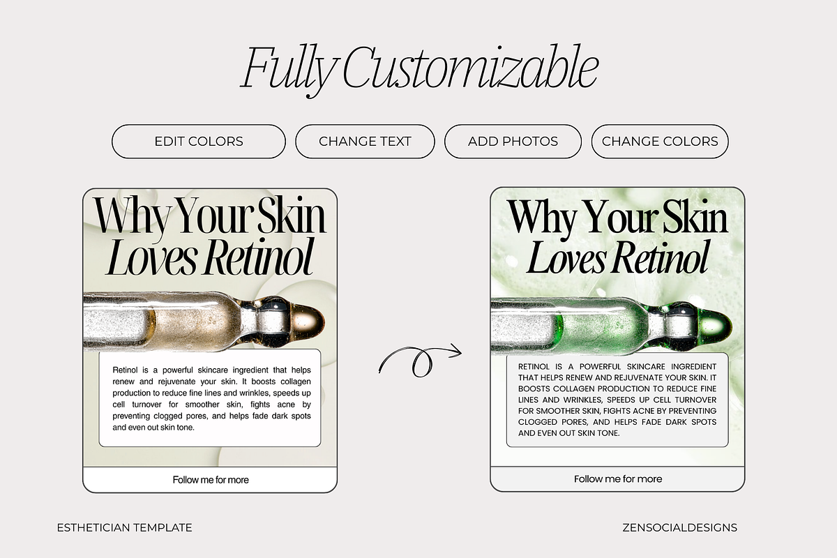 Esthetician Instagram Template preview 6