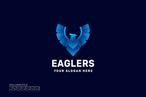Eagle Gradient Colorful Vector Logo, a Branding & Logo Template by yuanesei