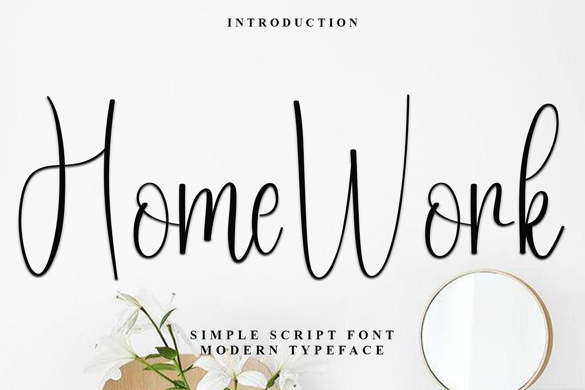 Home Work, a Handwritten Font by InermediaSTUDIO (Photo 1 of 8)