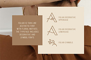 Foliar - Thin Line Logo Font, a Sans Serif Font by Struvictory.art (Thumbnail 2 of 9)