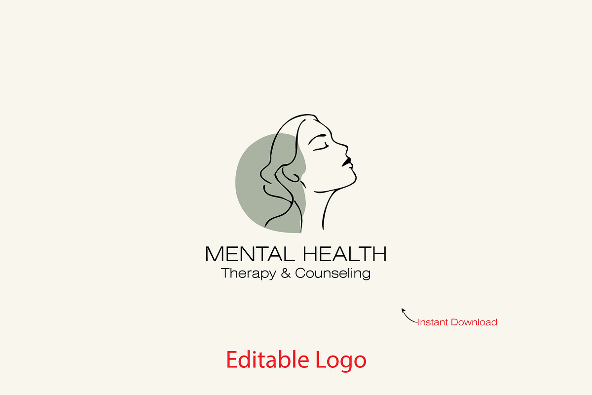Mental Health Logo Design, a Branding & Logo Template by YUDesignStore (Photo 1 of 10)