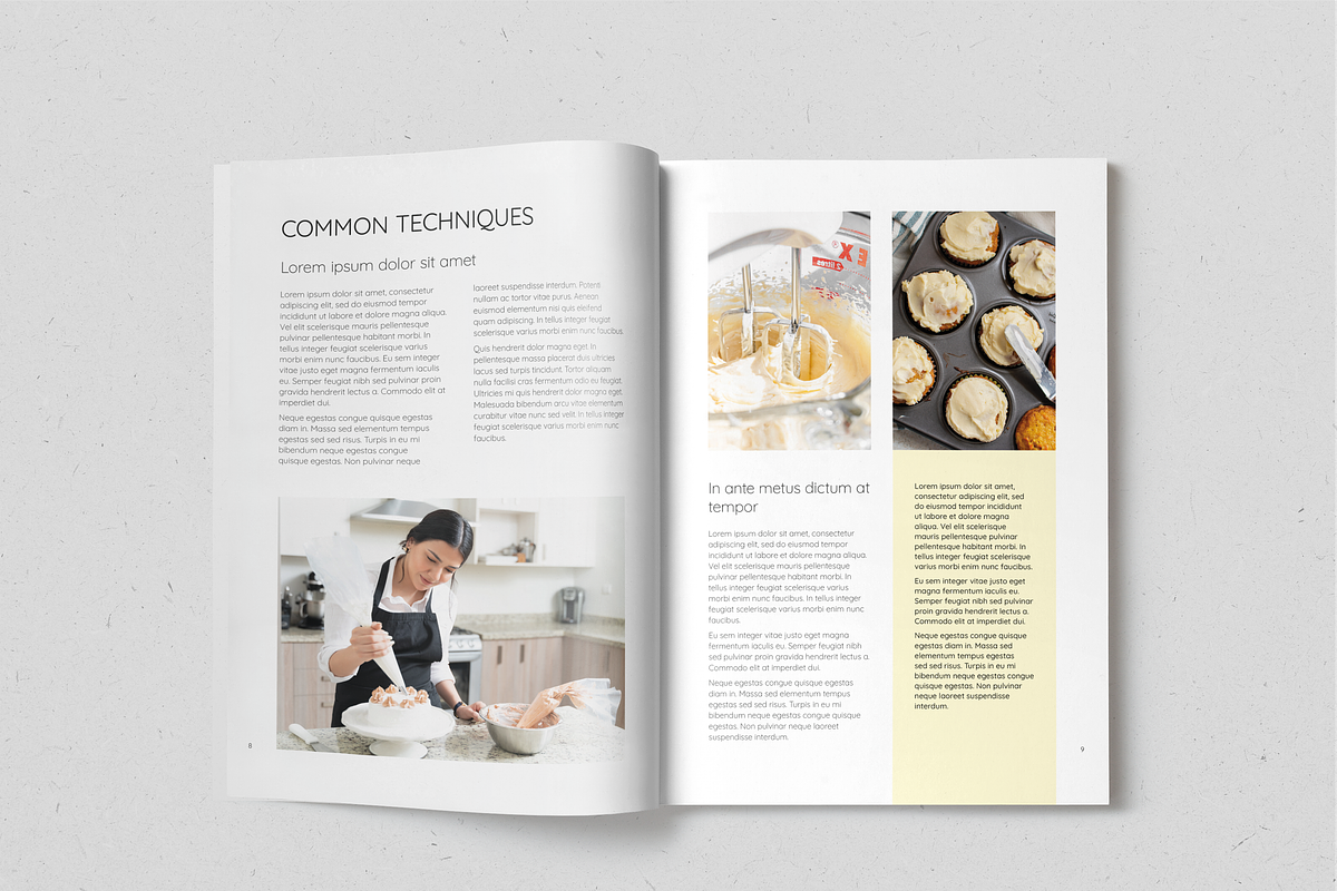 Modern Baking Recipe Book, a Magazine Template by SonaGeciova (Photo 5 of 18)