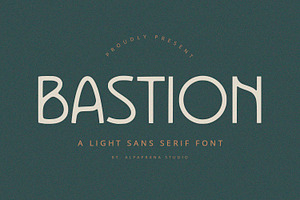 Bastion - Sans Serif Font, a Sans Serif Font by Alpaprana