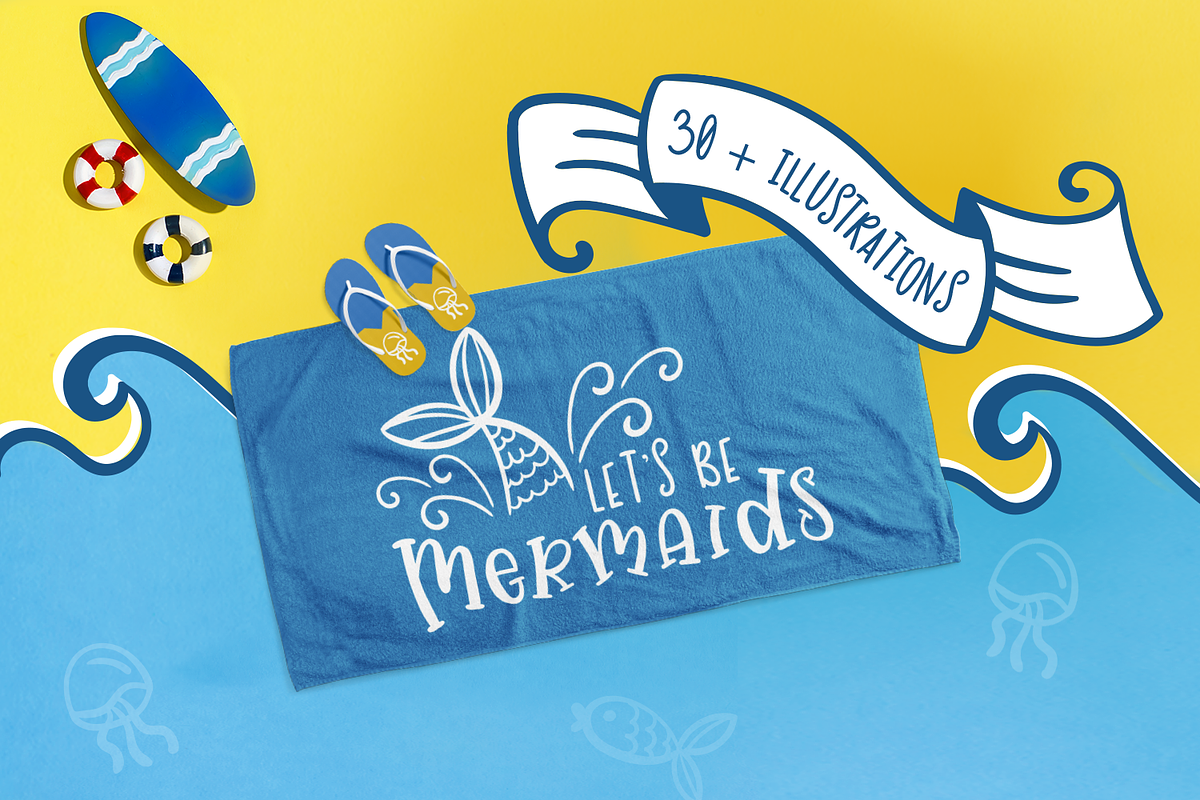 Jellysea - Font Duo + Summer Doodles preview 3