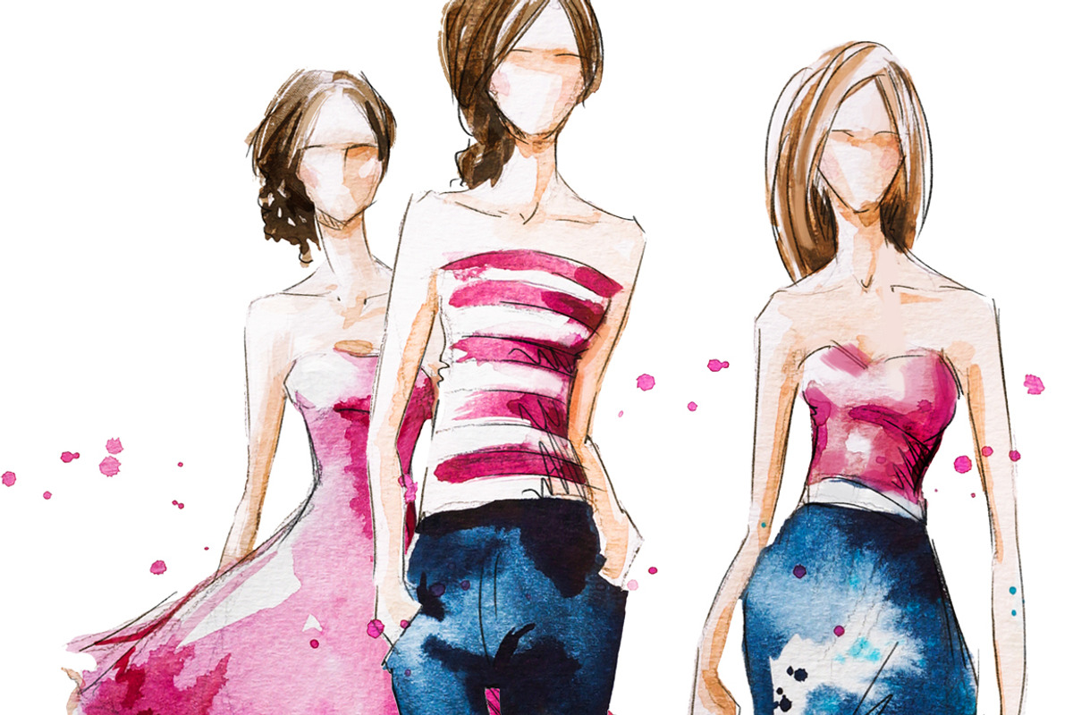 Watercolor fashion illustration, an Illustration by Kamenuka (Photo 3 of 3)
