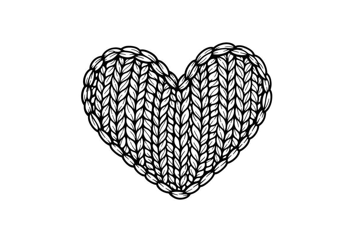 Knitted Heart Love Vector Bundle, an Illustration by Designs_River (Photo 50 of 53)