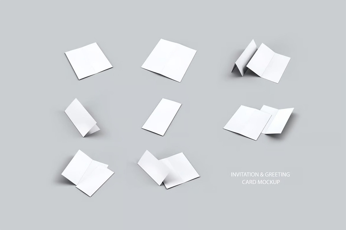 Invitation & Greeting Card Mock-Up, an Advertising Mockup by DesignRushMarket (Photo 7 of 7)