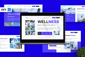 Wellness - Medical Keynote, a Presentation Template by Deepslide Studio