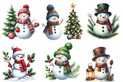 Snowman Winter Clipart, an Illustration by Designworld (Thumbnail 3 of 6)