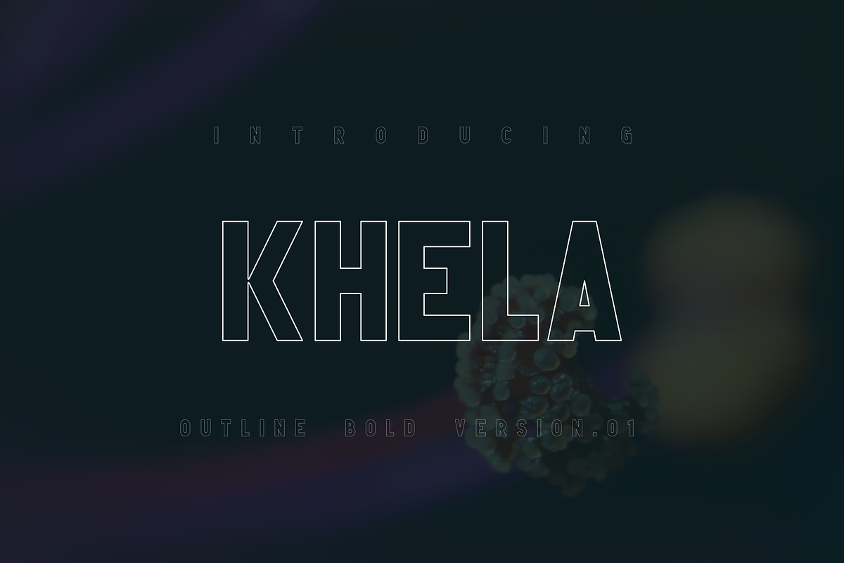 Khela ( Regular-Outline ) Bold Font, a Sans Serif Font by Monoletter Studio (Photo 3 of 6)