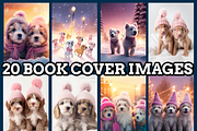Winter Puppy Parade Coloring Pages F, an Animal Illustration by maggiesar (Thumbnail 2 of 4)