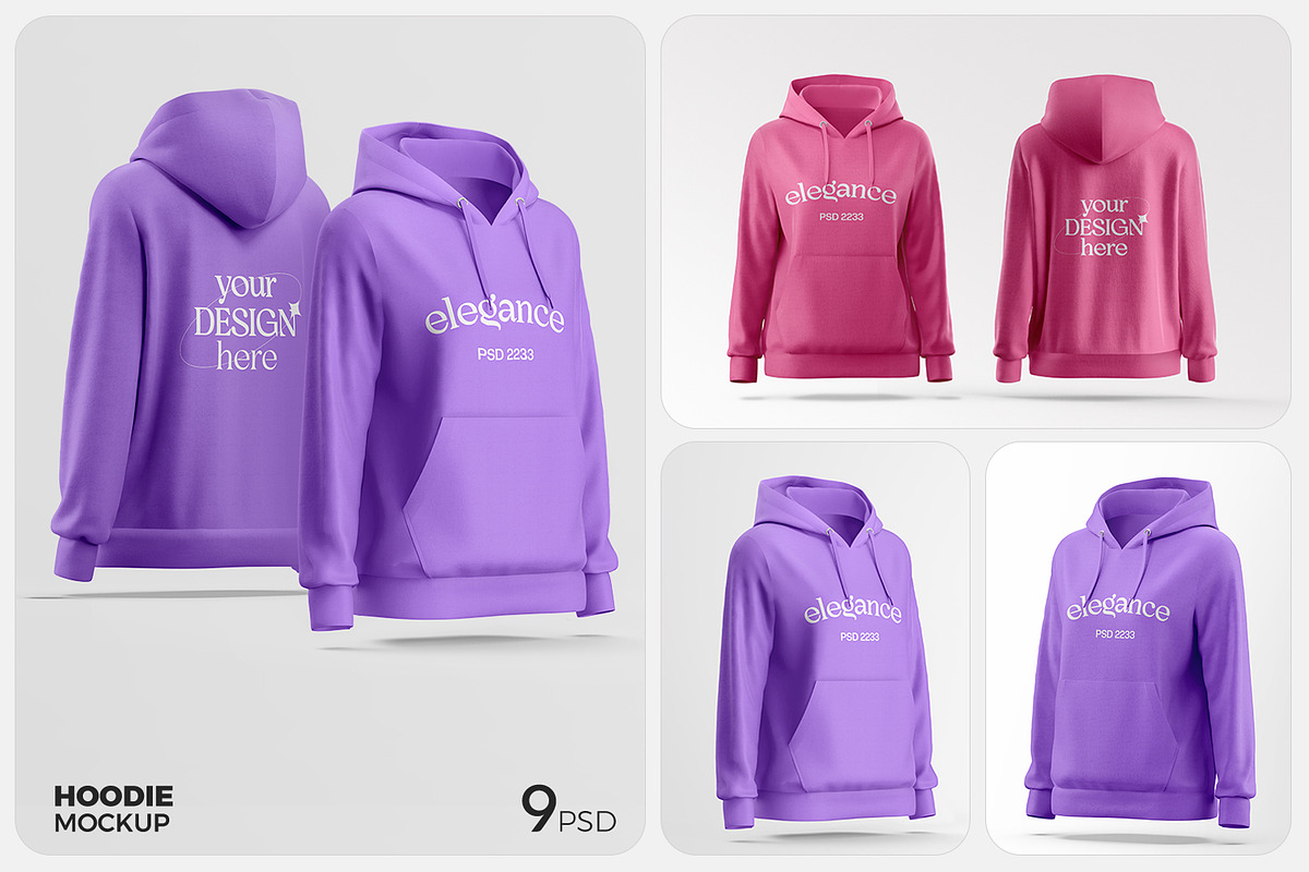 Woman's Hoodie Mockup, a Hoody Mockup by RamStudio2 (Photo 2 of 10)