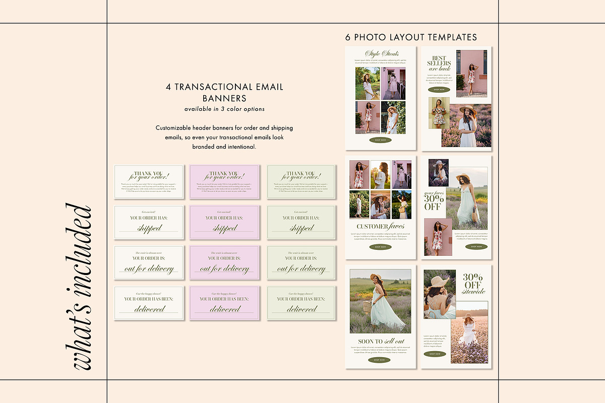 Feminine Canva Email Template Bundle, an Email Template by KikiBunnyCreative (Photo 5 of 11)
