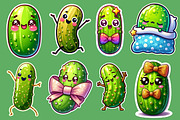 Pickle Sticker Clipart PNG, an Illustration by Designworld (Thumbnail 3 of 4)