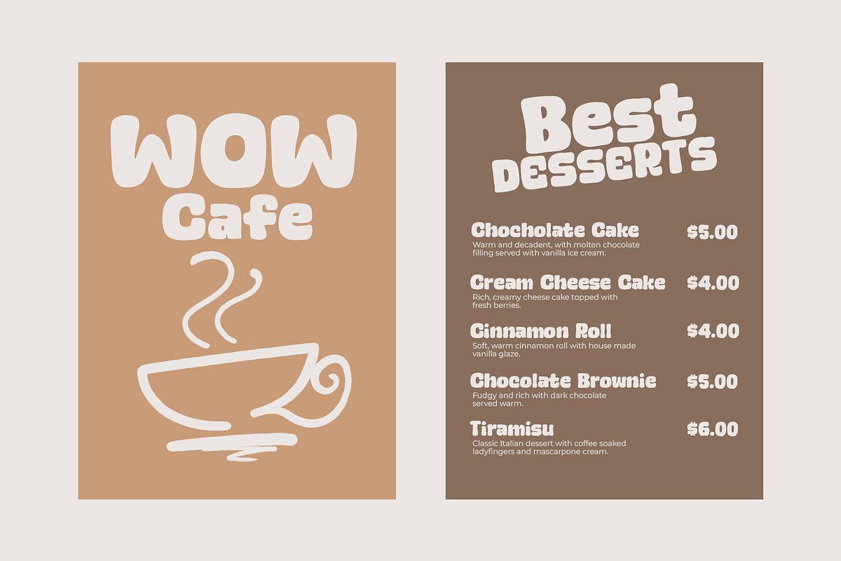 Admin Mocca - Display Food Font, a Handwritten Font by khurasan (Photo 3 of 6)