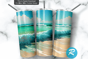 Beach Summer Ocean Tumbler