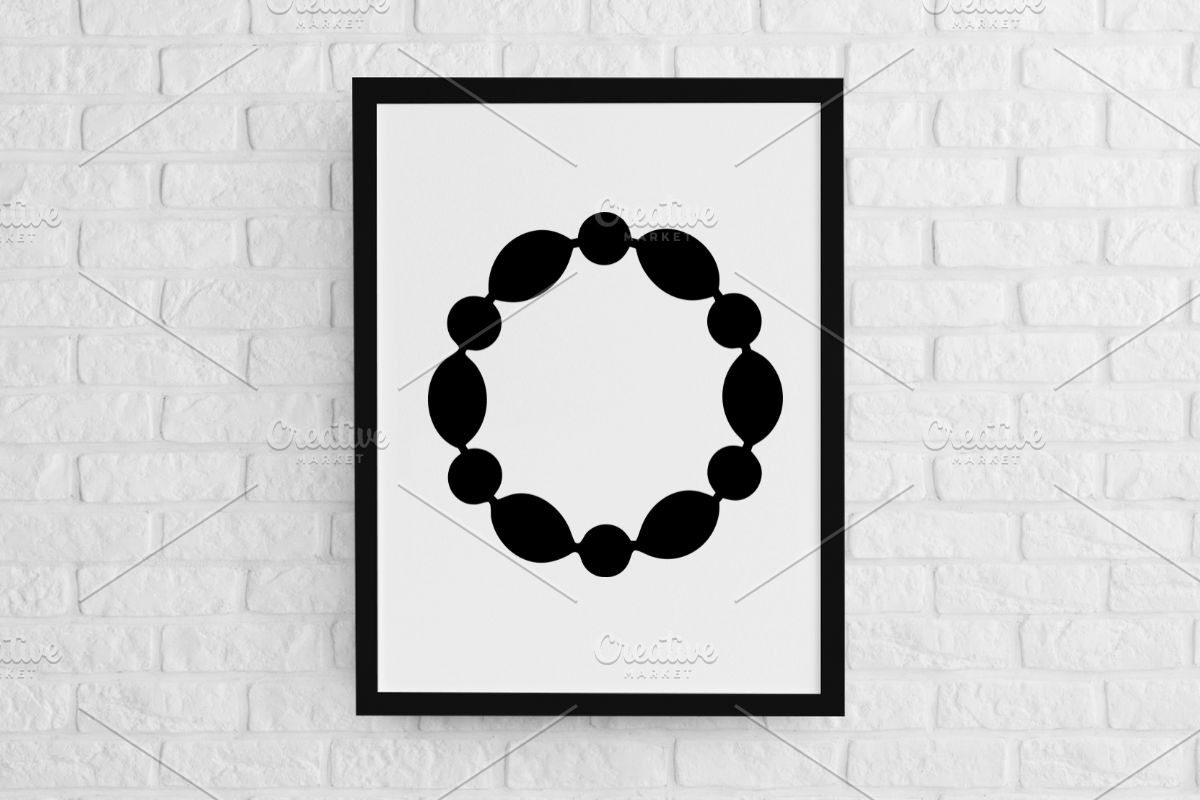 Fall Wreaths Silhouette SVG #2, a Decorative Illustration by newminddesign (Photo 2 of 3)
