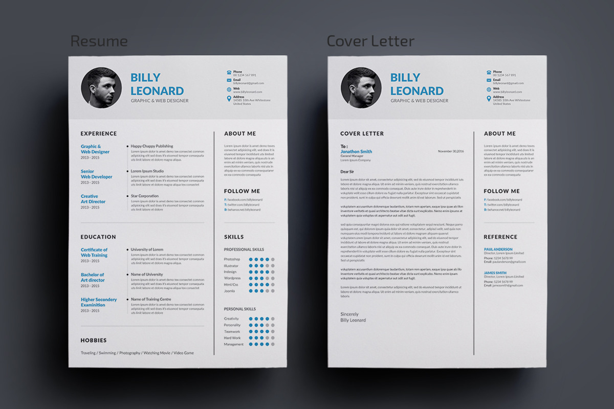 Resume/CV, a Resume Template by deviserpark (Photo 3 of 5)