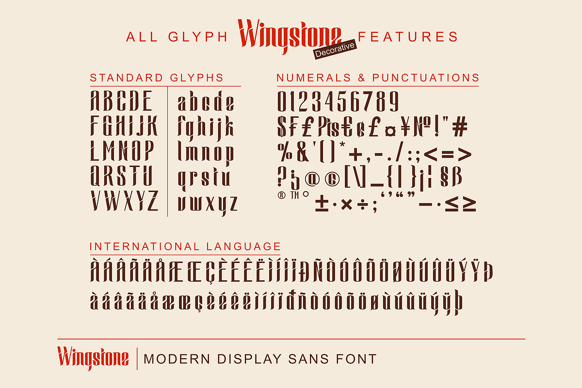 Wingstone, a Sans Serif Font by Omotu Studio (Photo 10 of 12)