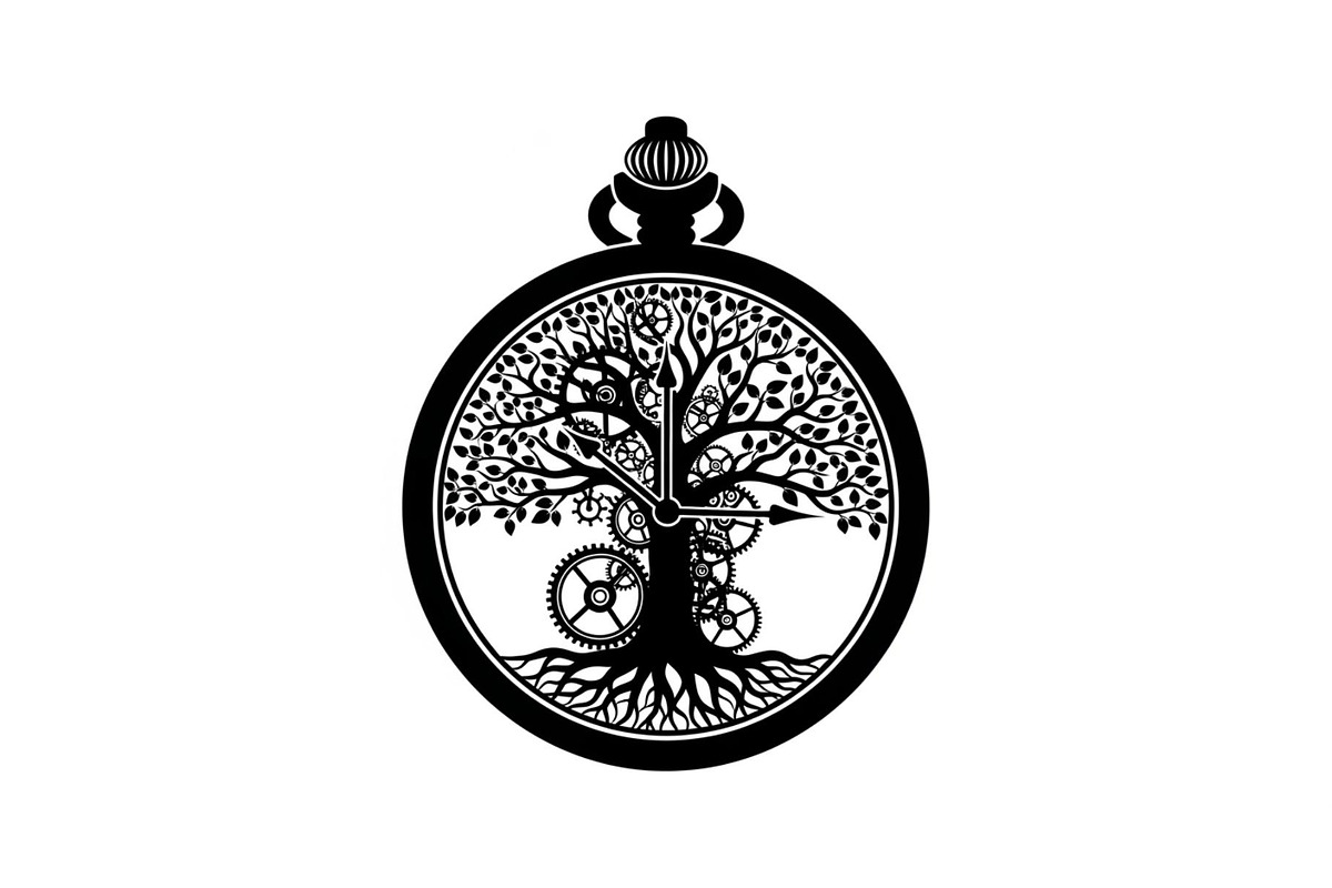 Steampunk Tree of Life Symbol Bundle, an Illustration by yasushie (Photo 9 of 31)