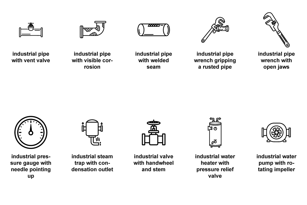 Plumbing fixtures Icon Set, an Outline Icon by Nurlan's shop (Photo 4 of 6)