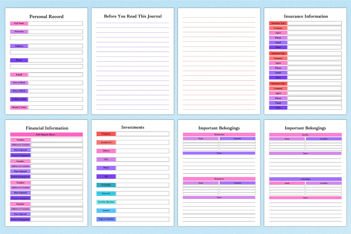 2026 End Of Life Planner For Canva, a Stationery Template by Shumaya (Photo 4 of 7)