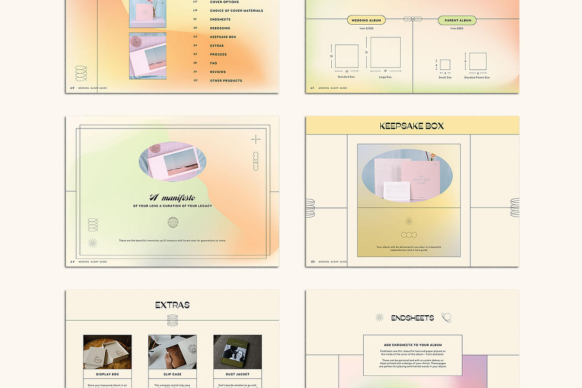Y2K | Album Guide PDF, a Templates & Theme by Studio Leelou (Photo 2 of 10)