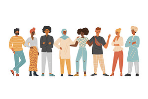 Diverse group of people concept, a Person Illustration by vectorpointstudio