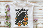 Crow Raven PNG, F-CAW-F Design, an Illustration by Libby Wishes (Thumbnail 4 of 5)