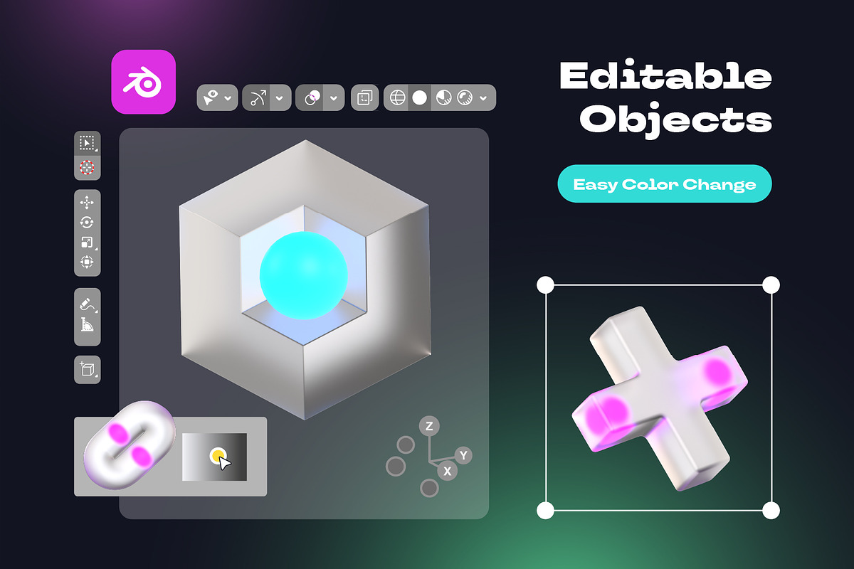 Abstract Morphic 3D, an Object 3D Model by kerismaker (Photo 4 of 8)