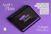 Monthly Planner - April 2024, a Poster Template by Roumec Estudio (Thumbnail 5 of 15)
