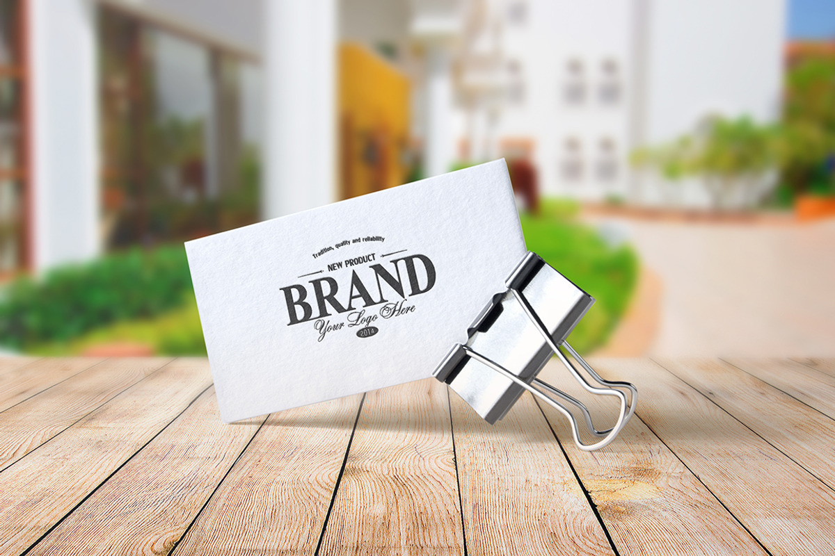 8 Realistic Business Card Mockups, a Print Template by ItemBridge (Photo 1 of 5)
