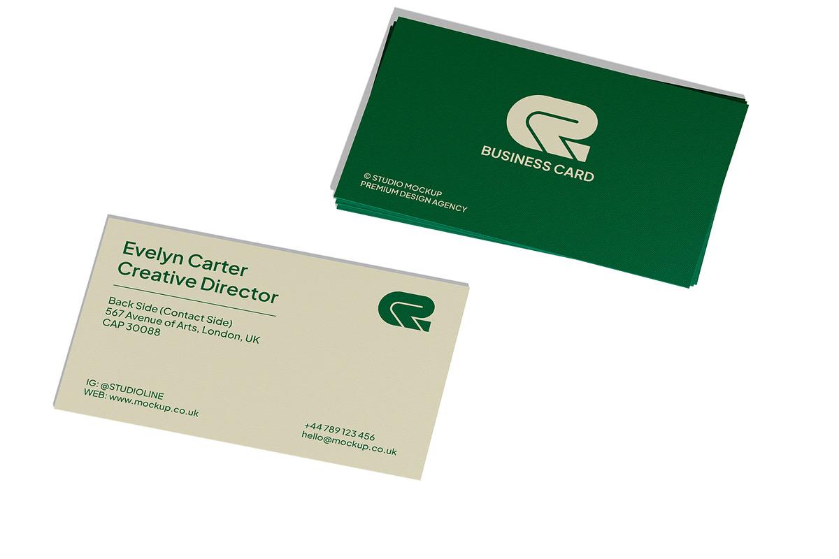Beautiful Business Card Mockup, an Advertising Mockup by Unerispace (Photo 2 of 5)