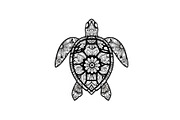 Mandala Sea Turtle SVG Bundle, an Illustration by yasushie (Thumbnail 2 of 31)