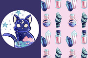 Cosmic Witch Clipart Images, an Illustration by TheClipAtelier (Thumbnail 3 of 3)