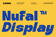 Nufal - Bold Display Font, a Sans Serif Font by Zarma Type (Thumbnail 1 of 10)