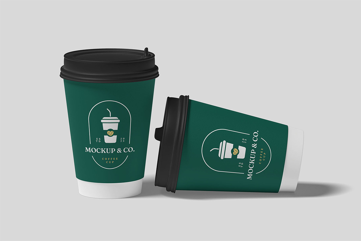 Paper Coffee Cup Mockups | Caffeine, a Cups & Container Mockup by Compositing Studio (Photo 14 of 20)