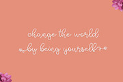 Pink Frangipani, a Script Font by Kristy Hatswell (Thumbnail 7 of 7)