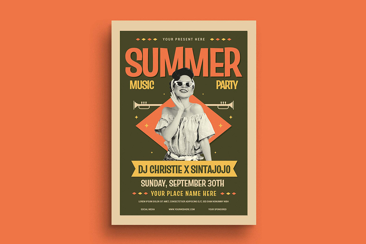 Summer Music Festival Flyer, a Flyer Template by megarez (Photo 1 of 3)